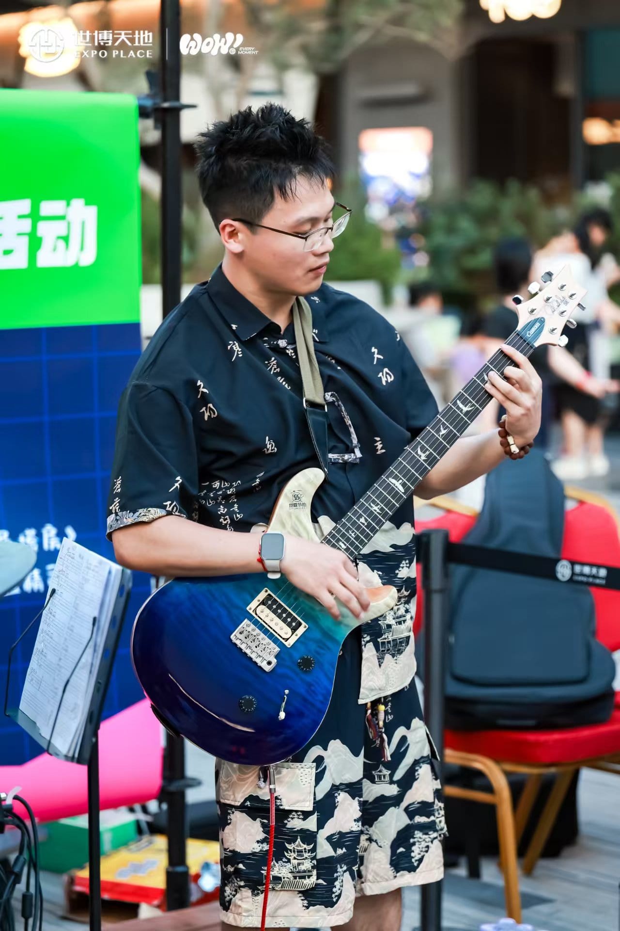 世霖节拍学员户外展演电吉他演奏，IFF 前十师资电吉他教学
